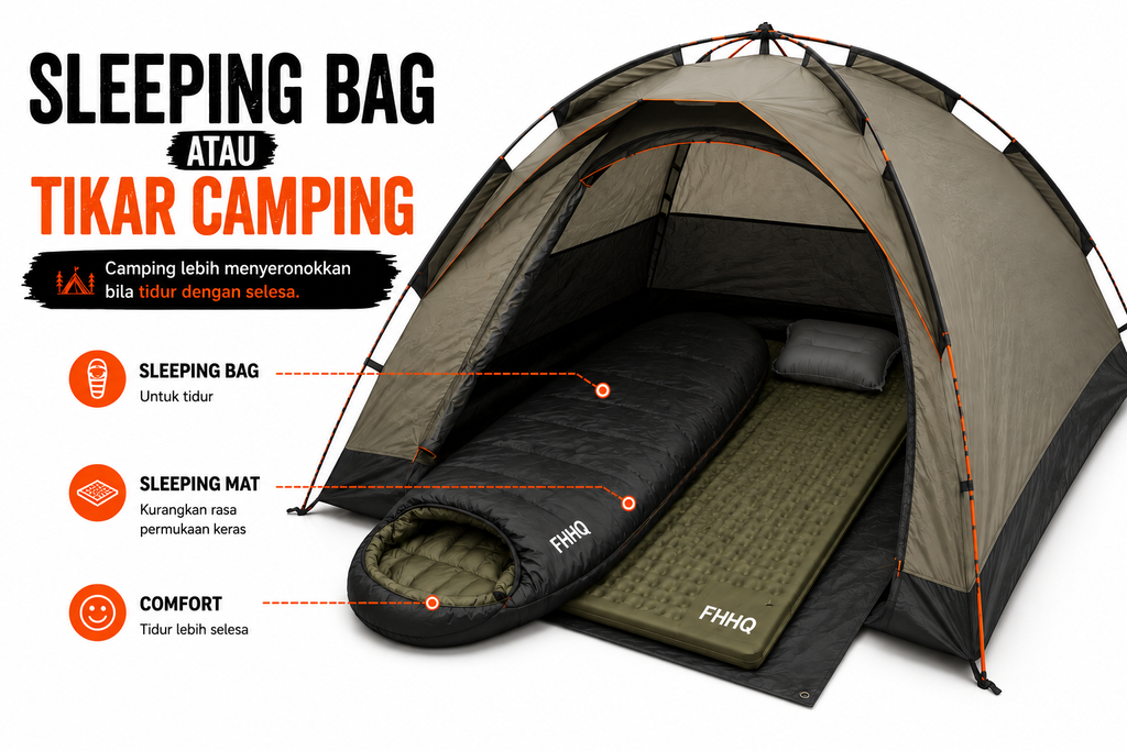 khemah camping di campsite Malaysia