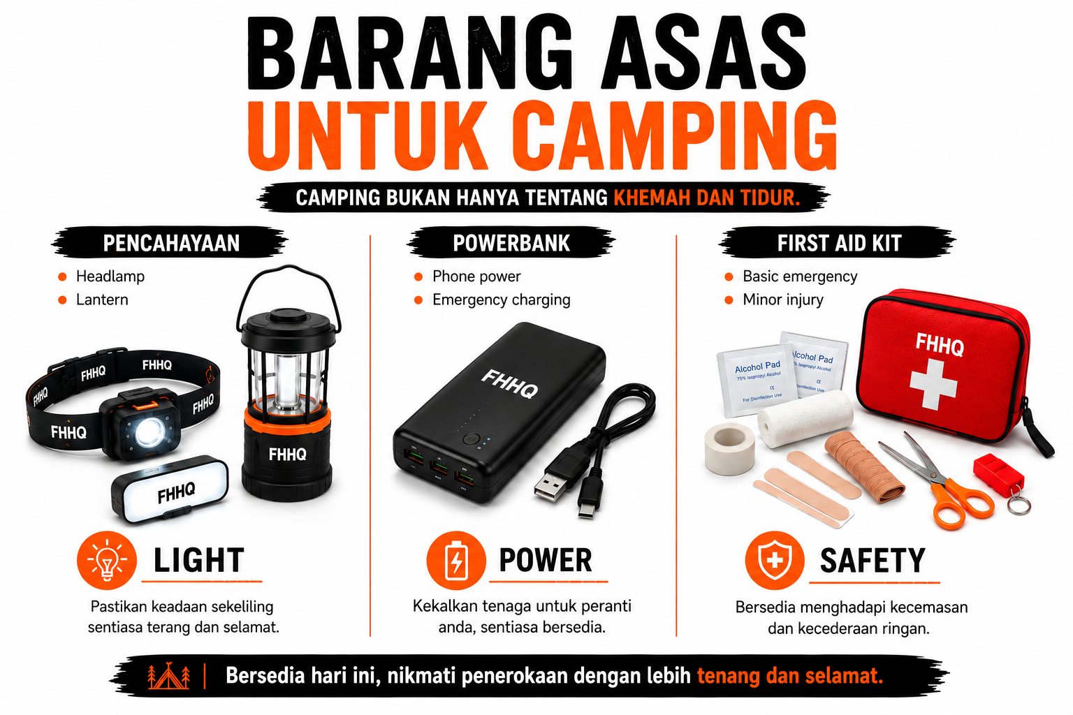 khemah camping di campsite Malaysia